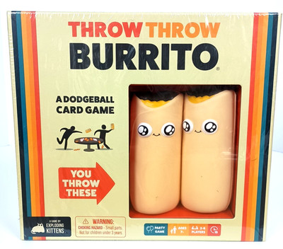 Throw Throw Burrito by Exploding Kittens Dodgeball Card Game NEW - FREE SHIPPING