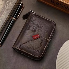 Slim Minimalist Front Pocket RFID Blocking Leather Wallets for Men Women