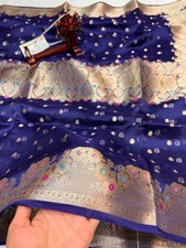 Banarasi Pure Tissue Silk Saree wedding wear fastival saree with blouse