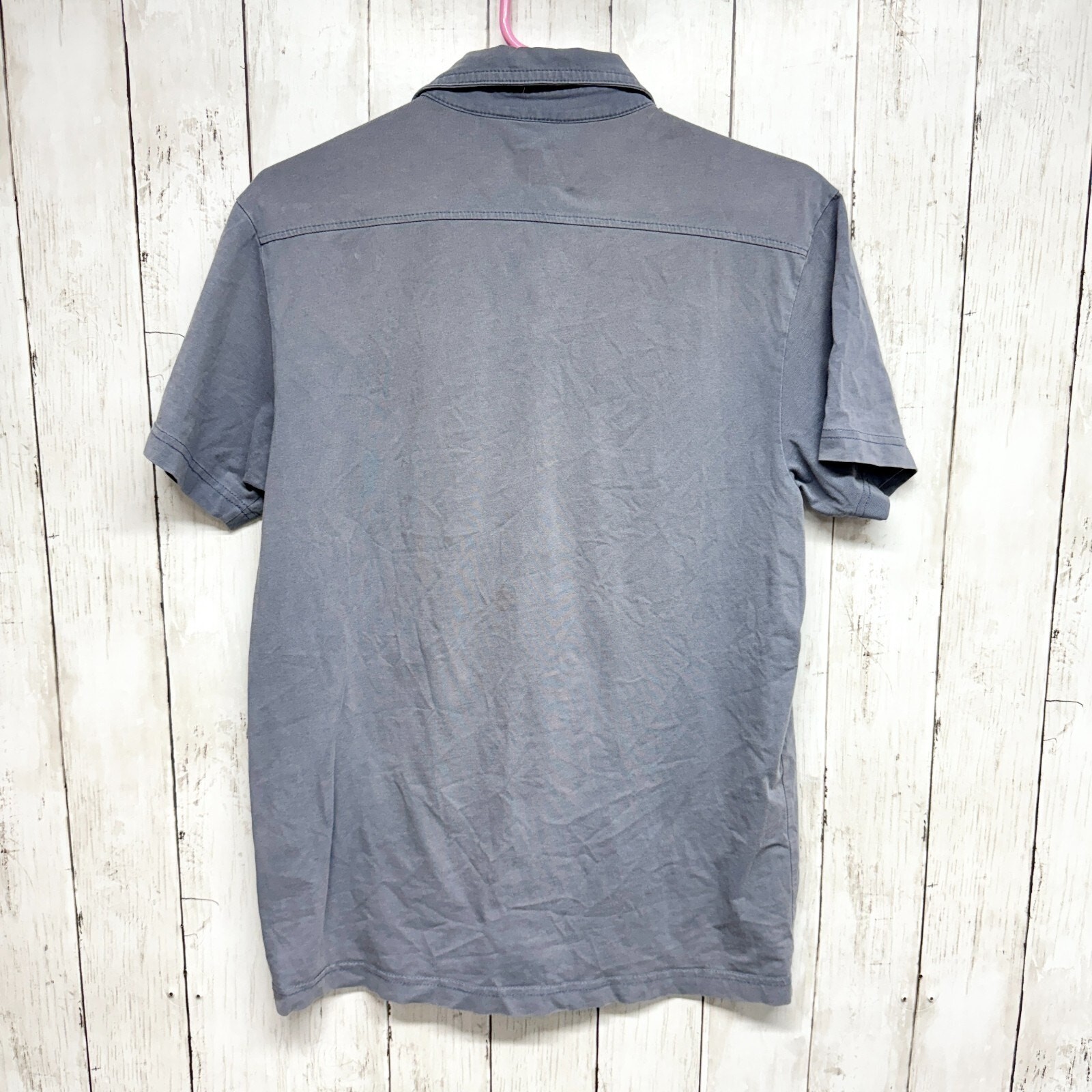 Zara Basic Button Down Men Size L Short Sleeve Bl… - image 3