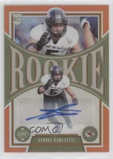 2022 Legacy Premium Penmanship Orange /149 George Karlaftis Rookie Auto RC 11ur