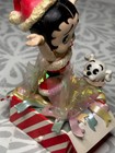 Danbury Mint Betty Boop Christmas Ornament SantaHat Gift Box w/ Puppy Music Box  — photo 5