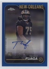 2024 Topps Chrome Rookie Blue Refractor 105/150 Taliese Fuaga #RA-TFU Auto 15sd