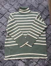 Mixray Damen Pullover One Size Grün Weiß Ro...