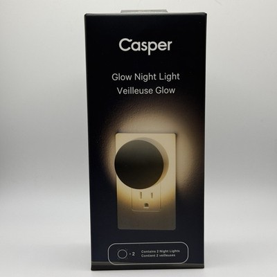 Casper Sleep Glow Night Light, White, Two Pack - Brand New