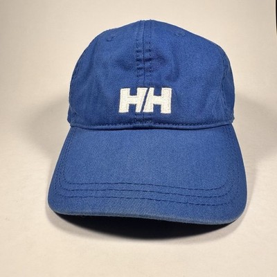 Helly Hansen HH Strapback Dad Hat Blue White Embroidered Logo Adjustable