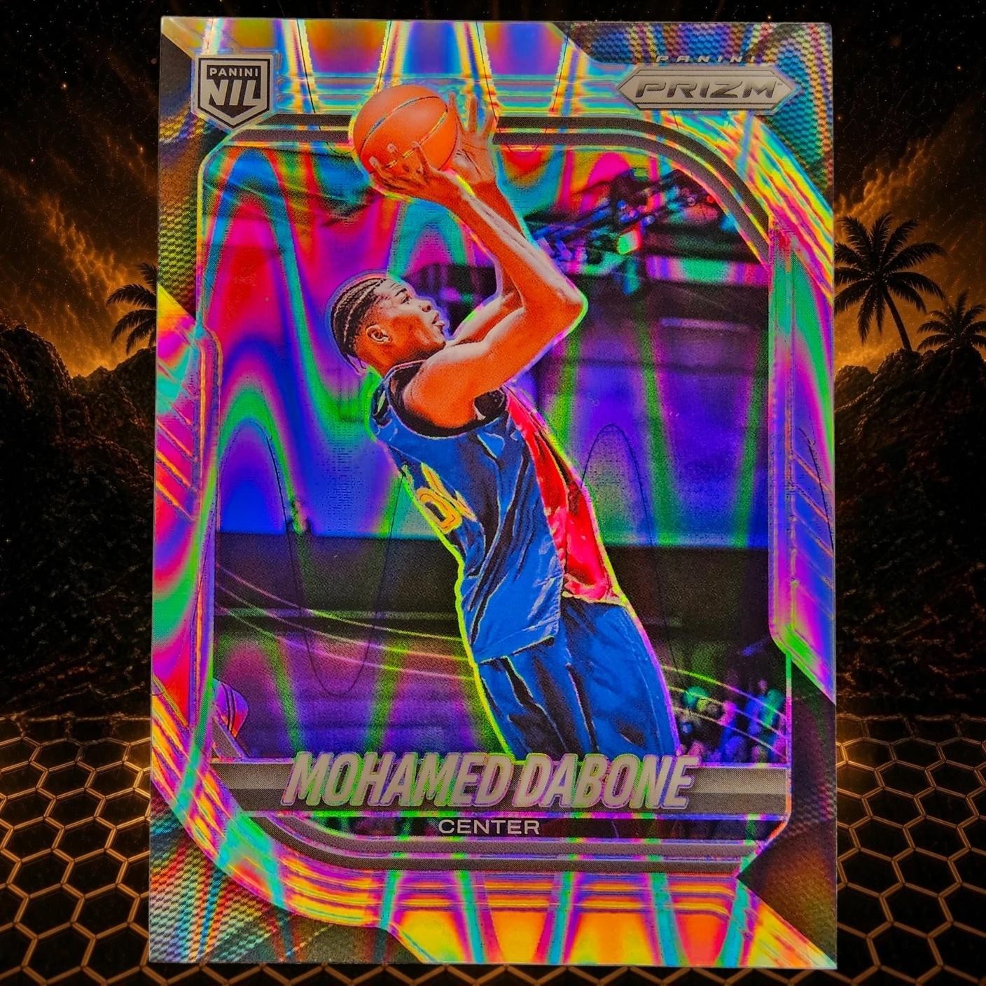 2025-26 Panini Prizm NIL Mohamed Dabone #183 Raywave Prizm FC Barcelona Prospect