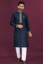 Mens Roman Shimmer Kurta Pajama Set Wedding Groom Wear Designer Ethnic Suit