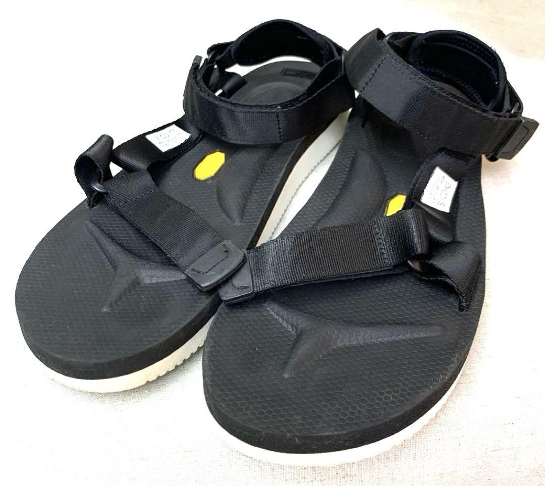 SAOLA Sandali sportivi uomo Suicoke suola Vibram 28 cm neri usati leggeri