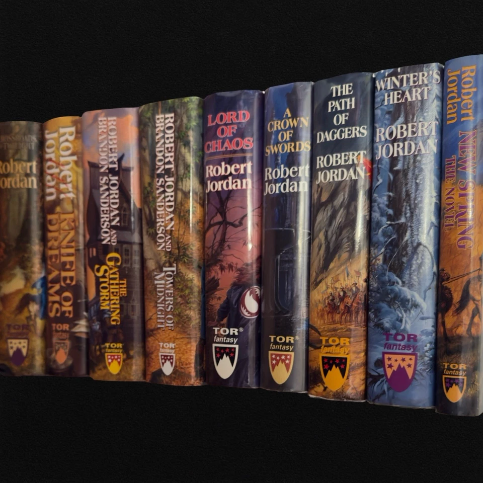 1ST ED/PRINT The Wheel of Time BOOK LOT 6 7 8 9 10 11 12 13 +NS Robert Jordan HC Foto 2 de 4