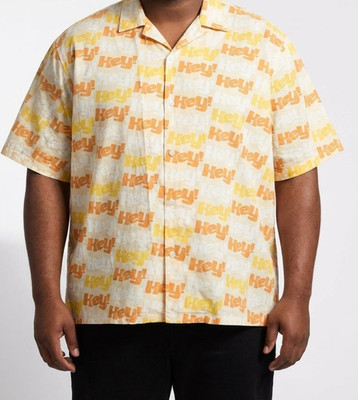 Vintage Platinum Fubu Fat Albert Size XL Button Shirt Hey Hey Short Sleeve mens