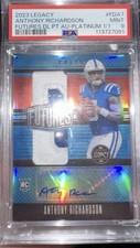 2023 Panini Legacy Anthony Richardson Rpa 1/1 platinum ￼￼