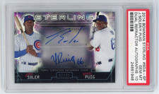 2014 BOWMAN STERLING YASIEL PUIG / JORGE SOLER DUAL AUTO /35 PSA 10 #BDA-SP
