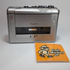 SONY TCM-450 Walkman Cassette Tape Recorder Player Silver Portable Tested Japan