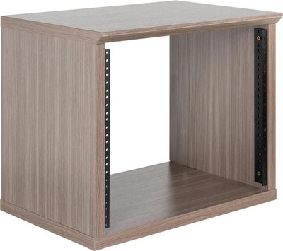 Gator Frameworks Elite 8U Desktop Studio Rack - Driftwood Grey