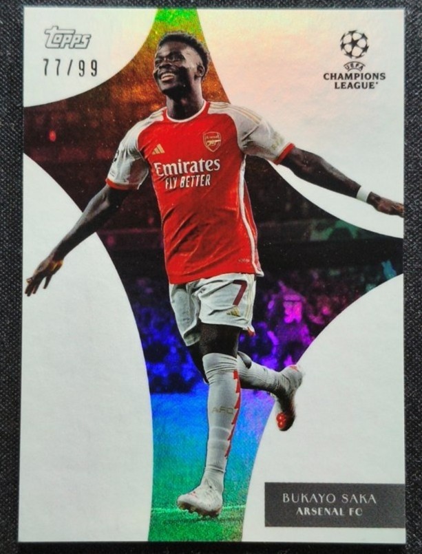 Bukayo Saka 2023-24 Topps Simplicidad UCC Blue /99