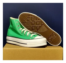 Converse CTAS Lift Women's 8.5 Hi Top Platform Sneakers Green art. A09393F