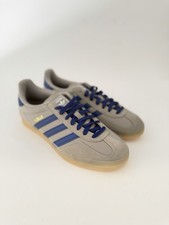 Adidas Originals Gazelle Indoor UK 8 Silver Pebble/Victory Blue/Magic Beige BNIB
