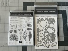 Stampin Up FRIENDS ARE LIKE SEASHELLS Stamp Set  SEASIDE SEASHELLS Dies  NEW 