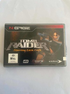 Nokia N-Gage Tomb Raider Starring Lara Croft Game Card Cartridge Book With Case