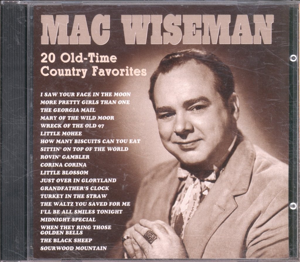 Mac Wiseman 20 Old-Time Country Favorites CD USA Rural Rhythm 1997 RHY258