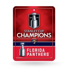 NHL Hockey Florida Panthers 2024 Stanley Cup Champions 8.5" x 11" Carbon Fibe...