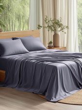 Queen Sheet Set, Cooling Sheets for Queen Size Bed Set, Rayon Derived from Bambo