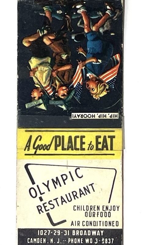CAMDEN, NJ 1940'S- OLYMPIC RESTAURANT, 1027-29-31 BROADWAY, NEW JERSEY