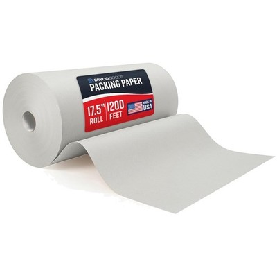 Heavy-Duty Packing Paper Roll - 1000'L x 17.5 W - 700 Sheets