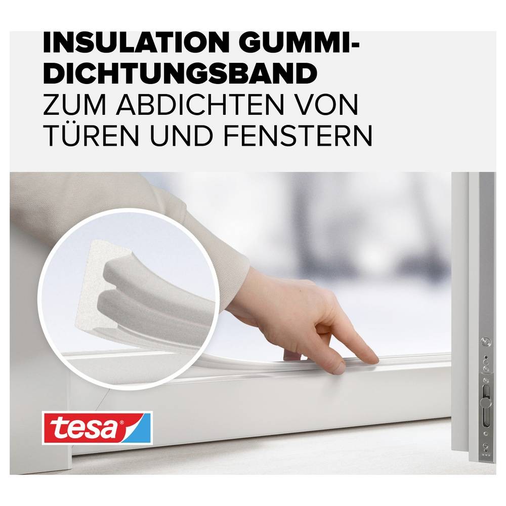 Joint de calfeutrage tesa E-Profil blanc 25m x 9mm pour isolation - 3