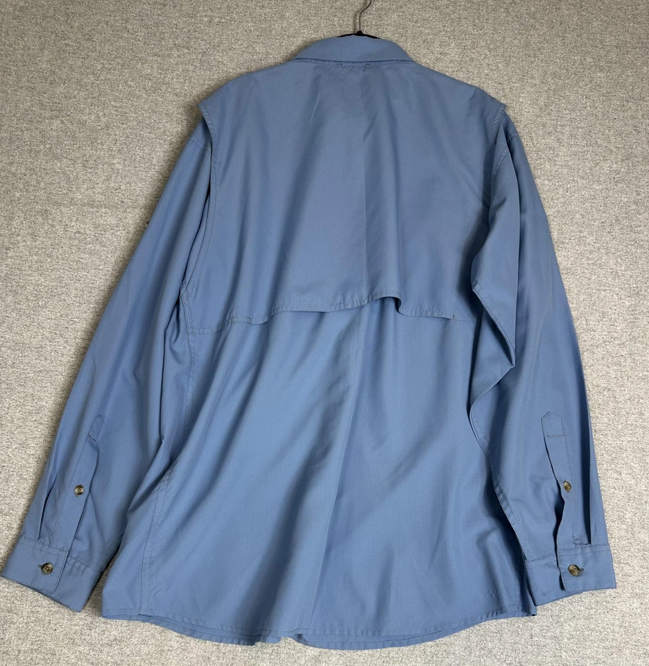 Patagonia Shirt Mens Large Blue Long Sleeve Fishing Vented Back Ripstop STY54259 - Image 2 of 4