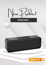 Image of 12H Playtime Waterproof Bluetooth Speaker with Crystal Clear Stereo Sound
