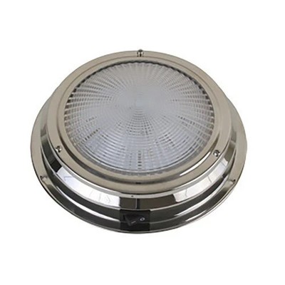 Scandvik LED Dome Light Traditional Stainless Steel 5.5'' - 12V 41324