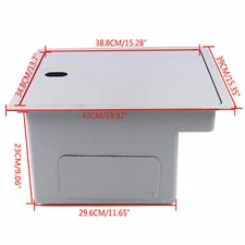 Stainless Steel Drop-In Single Bowl Undermount Kitchen Sink Basin, Silver