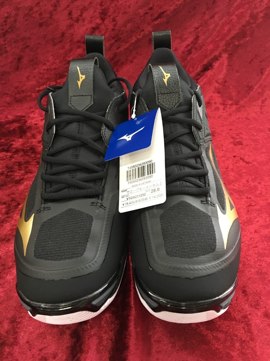 MIZUNO Volleyball Shoes WAVE MOMENTUM 2 LOW V1GA2112 Black