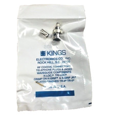 Kings Electronics 2065-2-9 RF Coaxial BNC 75 Ohm Male Plug RG-59 - LOT of 5