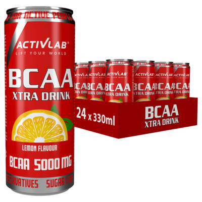 Activlab BCAA Xtra Drink 24x330ml   5000mg BCAA, Muskelaufbau & Regeneration