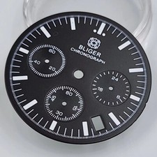 31.5 Mm Luminous Three-Eye Multifunction Dial For Vk63 Quartz Movement