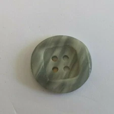 Round Gray Marbleized 4-hole  Button - 7/8 inch -  Buttons    