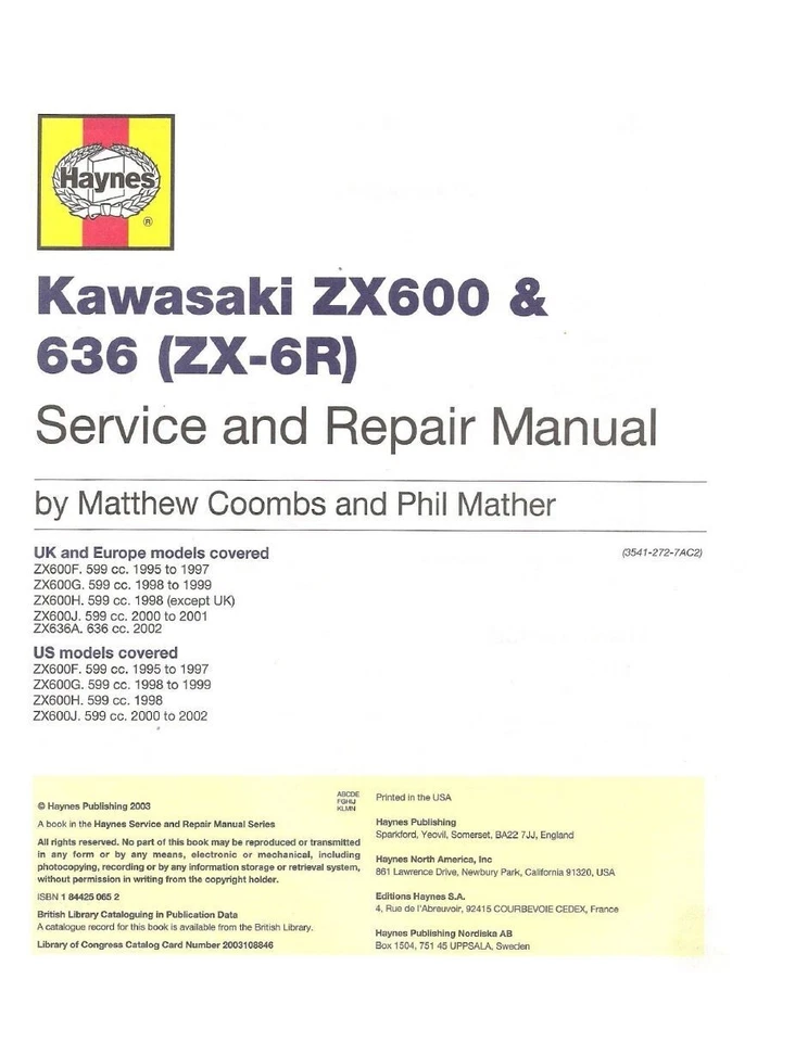 Kawasaki ZX6R ZX-6R Service Repair Workshop Manual USB 1995 - 2002 - Image 3 of 4