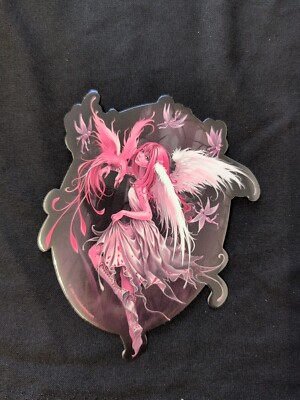 Pink Bird Wings Fairy With Phoenix Bumper Sticker Vinyl Decal 5.5 x 4.5 