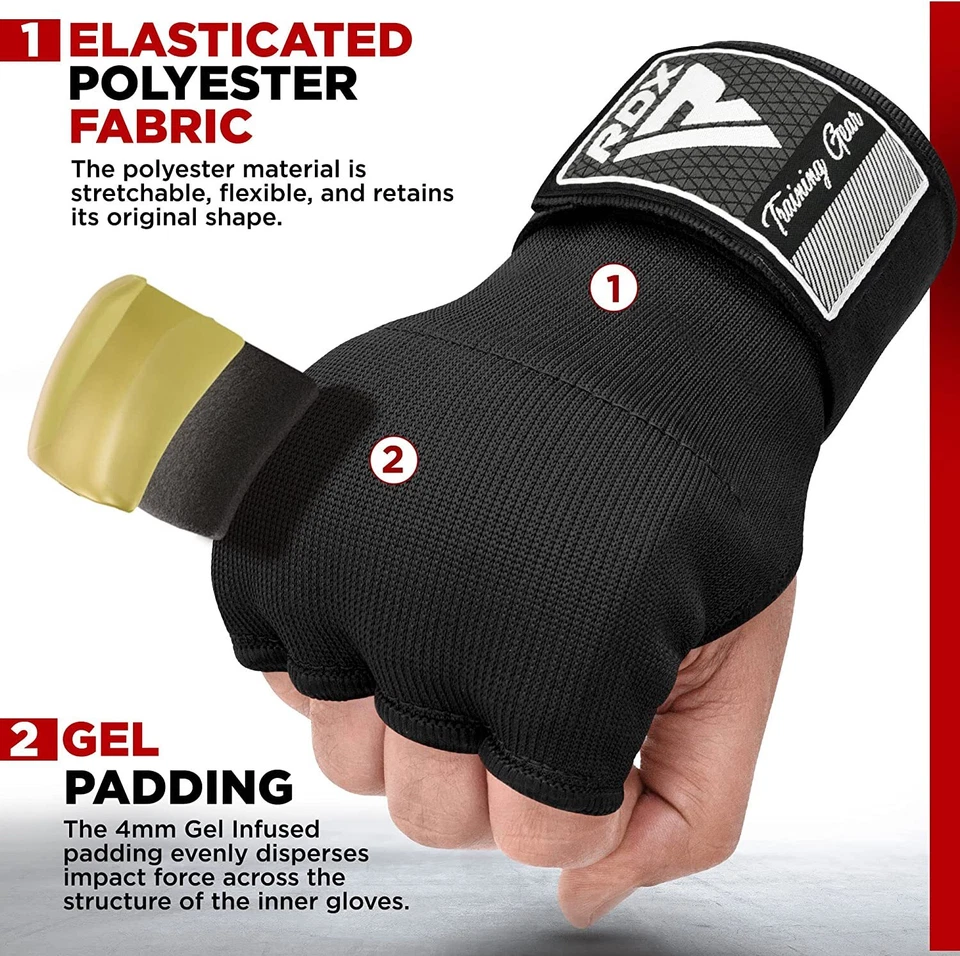 Boxing Hand Wraps by RDX, Boxing, Gloves, Muay Thai, Wrist Wraps, Padded Gloves - Image 2 of 4