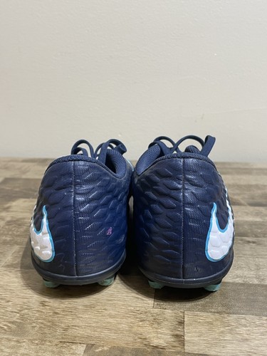 Nike Hypervenom Phade III | Soccer Cleats | Navy Blue | Size 4Y | 852580-414 - Picture 4 of 8