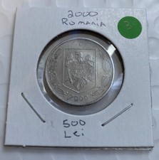 Romania 500 Lei 2000 Coin  B7