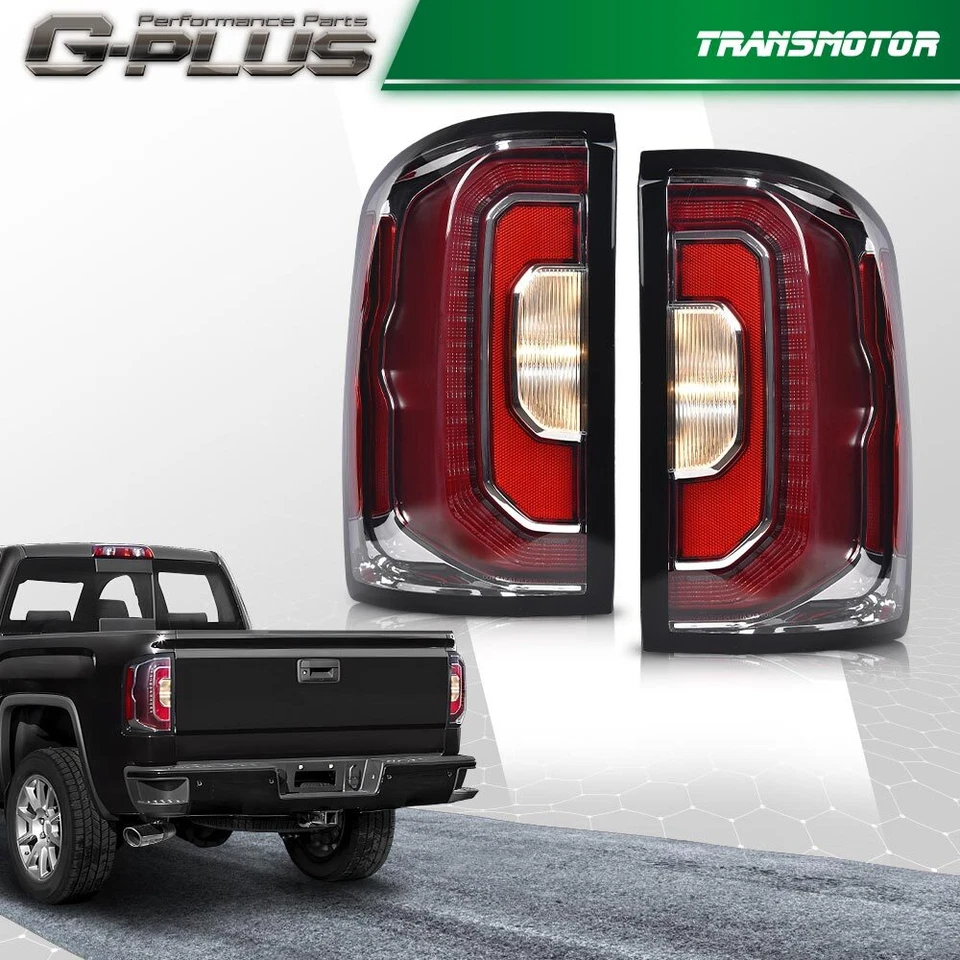 Juego de luces traseras LED izquierda+derecha aptas para GMC Sierra 1500 2016-2018 Foto 2 de 4