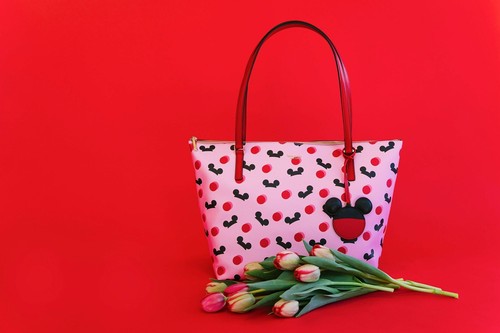 Kate Spade Disney Parks Collectible Pink Mickey Mouse Ears Tote Bag - Picture 12 of 12