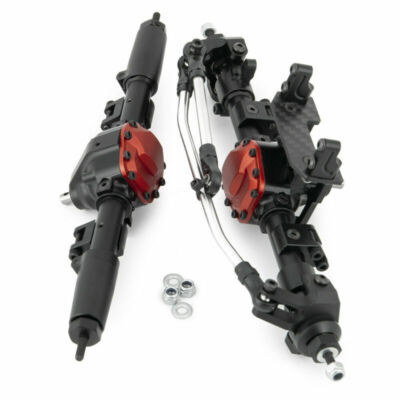 CNC Metall Vorder Hinter Achse für 1:10 RC Crawler AXIAL SCX10II AX90046 90047