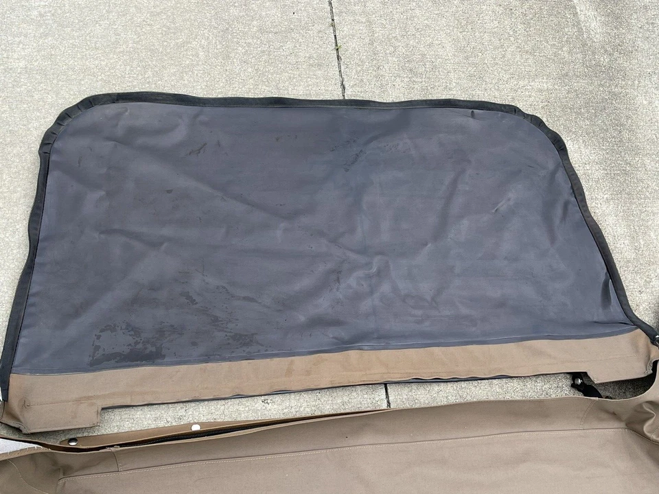 97-06 Jeep Wrangler TJ extremidades de pavimento bronzeadas parte superior macia traseira lateral traseira janelas coloridas - Imagem 4 de 4