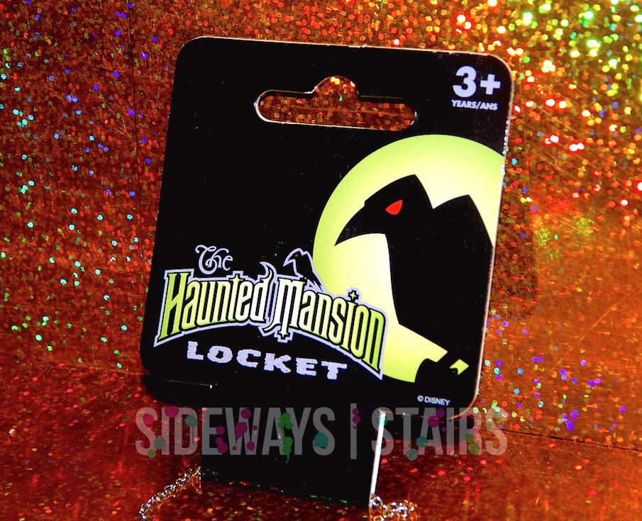 2002 THE HAUNTED MANSION LOCKET GOTHIC GIRL necklace ghost host