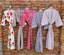 Cotton Bath Robe For Women Bridesmaid Robes Summer Kimono Dress Gift For Her
